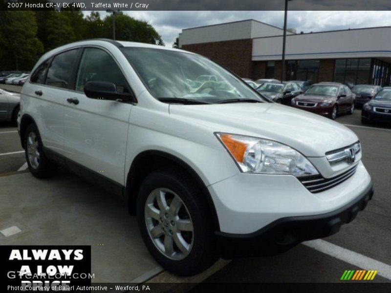 Taffeta White / Gray 2007 Honda CR-V EX 4WD