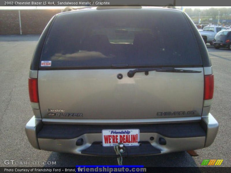 Sandalwood Metallic / Graphite 2002 Chevrolet Blazer LS 4x4