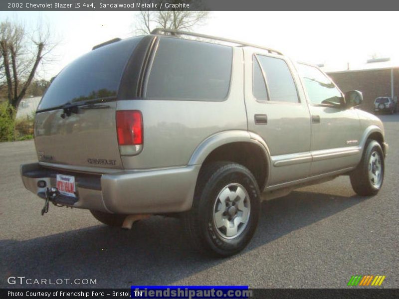 Sandalwood Metallic / Graphite 2002 Chevrolet Blazer LS 4x4