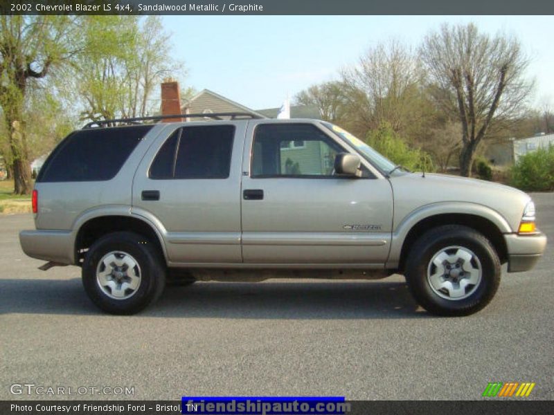 Sandalwood Metallic / Graphite 2002 Chevrolet Blazer LS 4x4