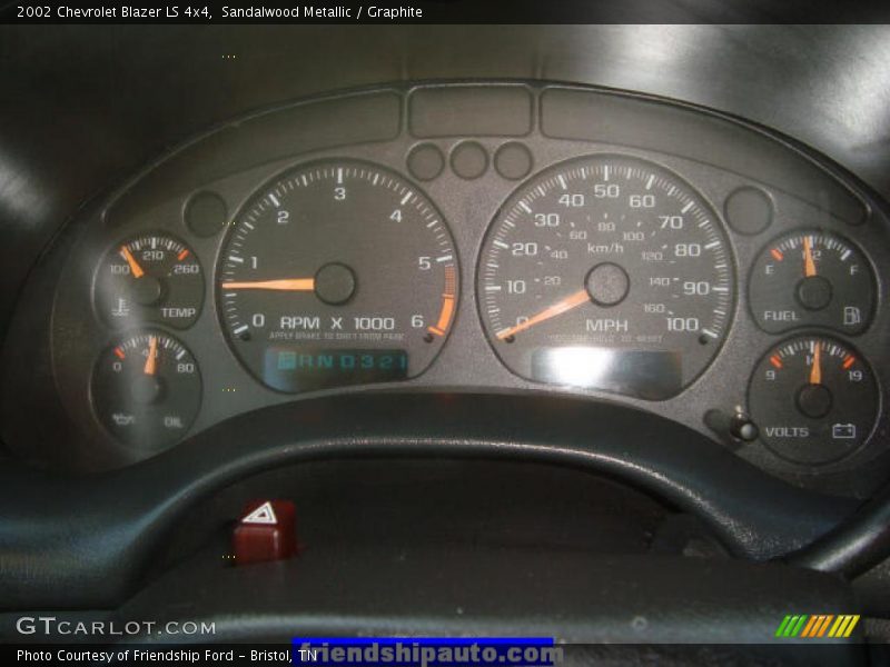 Sandalwood Metallic / Graphite 2002 Chevrolet Blazer LS 4x4