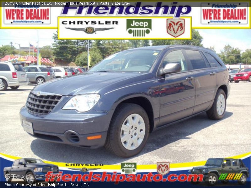 Modern Blue Pearlcoat / Pastel Slate Gray 2008 Chrysler Pacifica LX