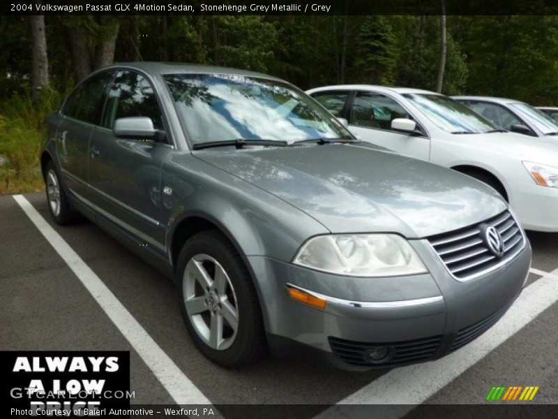 Stonehenge Grey Metallic / Grey 2004 Volkswagen Passat GLX 4Motion Sedan