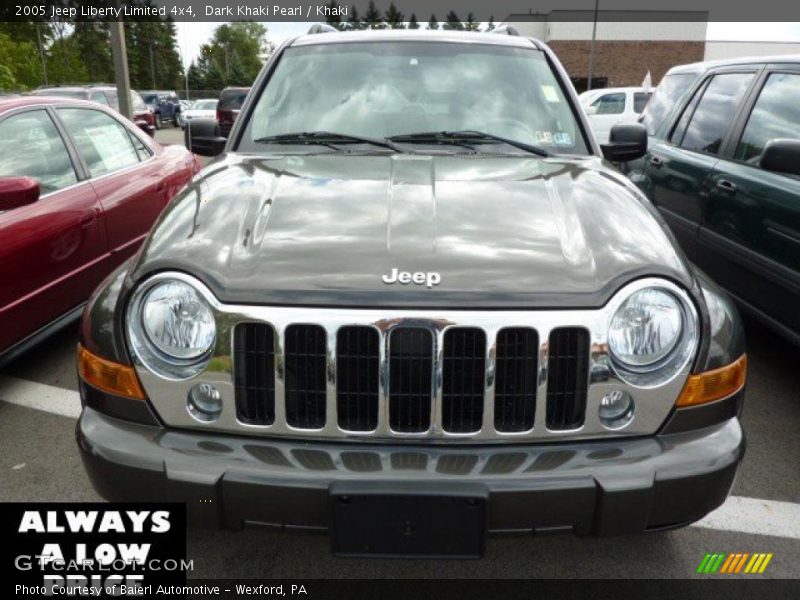 Dark Khaki Pearl / Khaki 2005 Jeep Liberty Limited 4x4