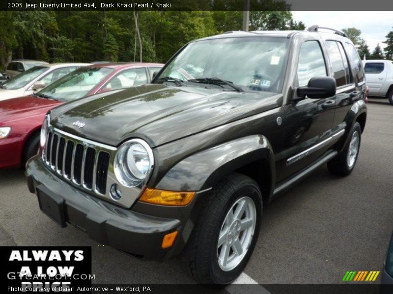 Dark Khaki Pearl / Khaki 2005 Jeep Liberty Limited 4x4