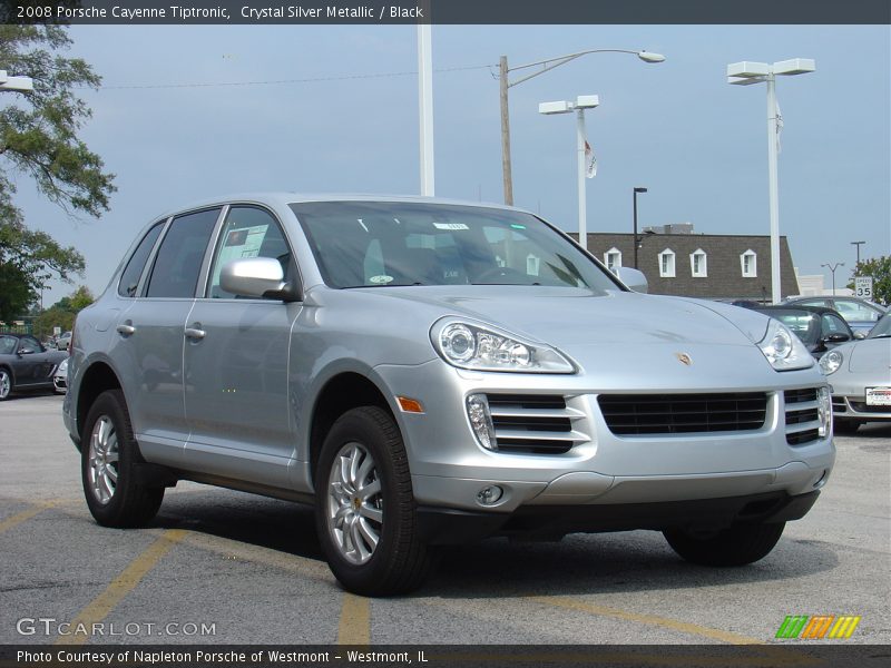 Crystal Silver Metallic / Black 2008 Porsche Cayenne Tiptronic