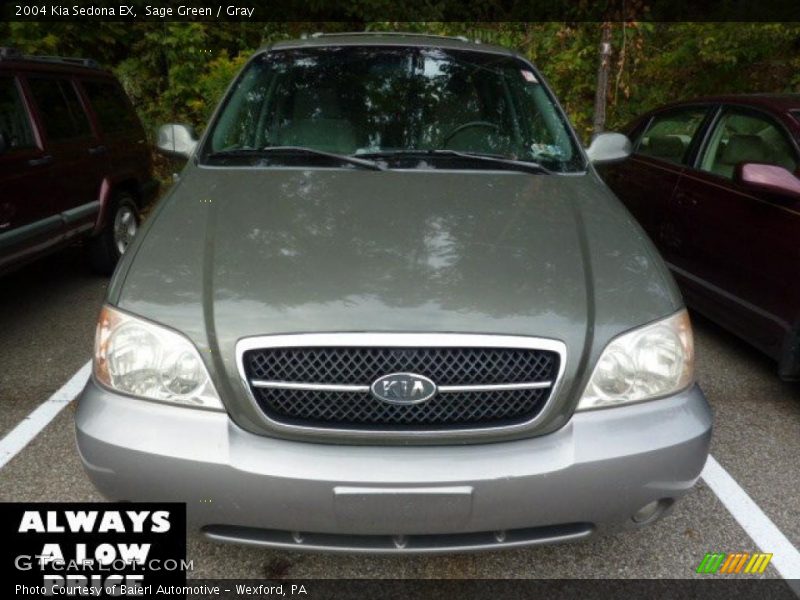 Sage Green / Gray 2004 Kia Sedona EX