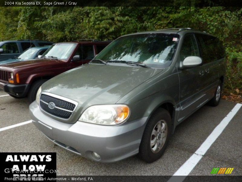 Sage Green / Gray 2004 Kia Sedona EX