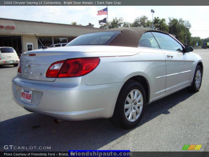 Bright Silver Metallic / Dark Slate Gray 2009 Chrysler Sebring LX Convertible