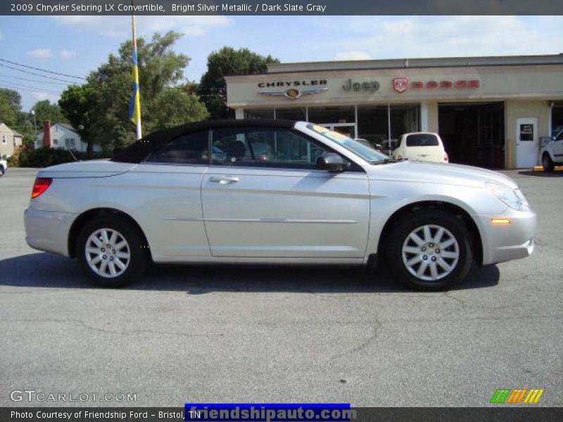 Bright Silver Metallic / Dark Slate Gray 2009 Chrysler Sebring LX Convertible