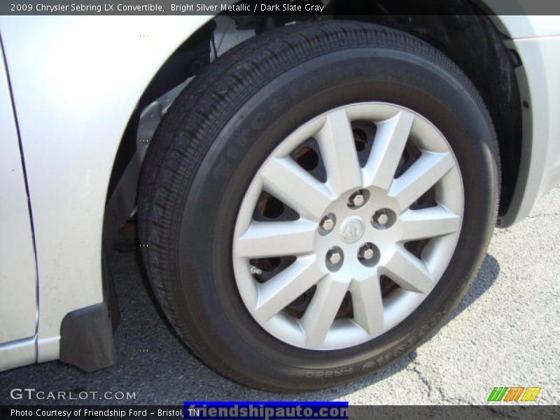 Bright Silver Metallic / Dark Slate Gray 2009 Chrysler Sebring LX Convertible