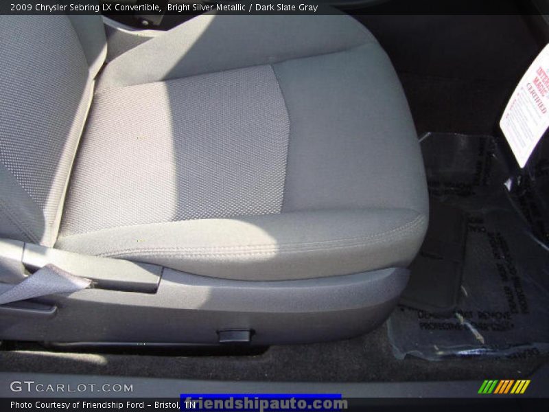 Bright Silver Metallic / Dark Slate Gray 2009 Chrysler Sebring LX Convertible