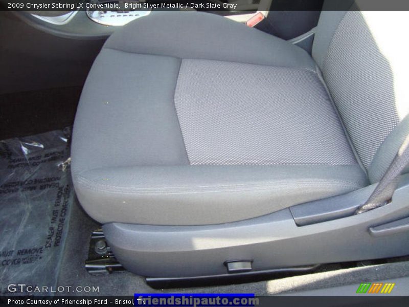 Bright Silver Metallic / Dark Slate Gray 2009 Chrysler Sebring LX Convertible