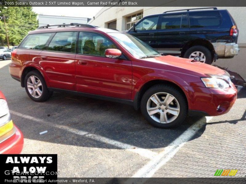 Garnet Red Pearl / Off Black 2005 Subaru Outback 2.5XT Limited Wagon