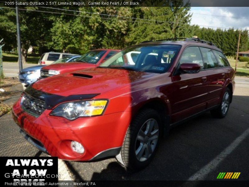 Garnet Red Pearl / Off Black 2005 Subaru Outback 2.5XT Limited Wagon
