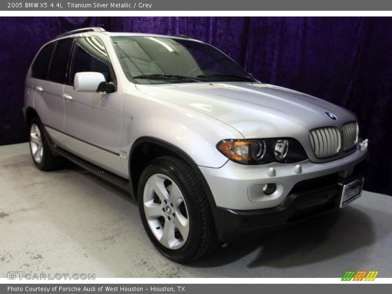 Titanium Silver Metallic / Grey 2005 BMW X5 4.4i