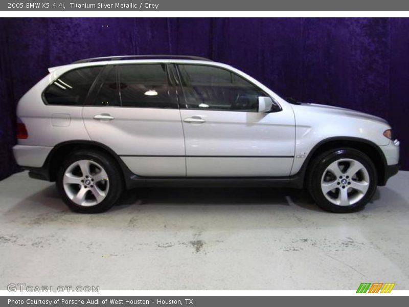 Titanium Silver Metallic / Grey 2005 BMW X5 4.4i