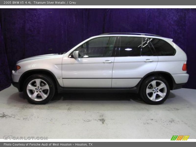 Titanium Silver Metallic / Grey 2005 BMW X5 4.4i