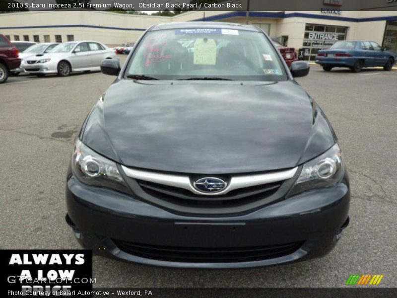 Obsidian Black Pearl / Carbon Black 2010 Subaru Impreza 2.5i Premium Wagon
