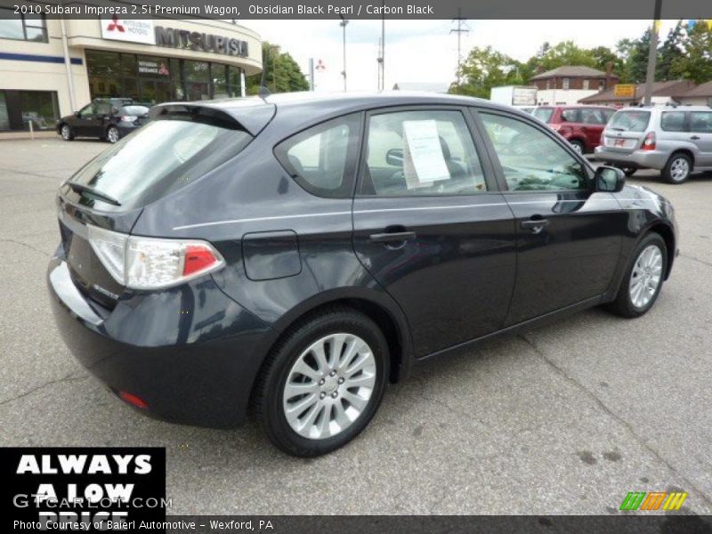 Obsidian Black Pearl / Carbon Black 2010 Subaru Impreza 2.5i Premium Wagon