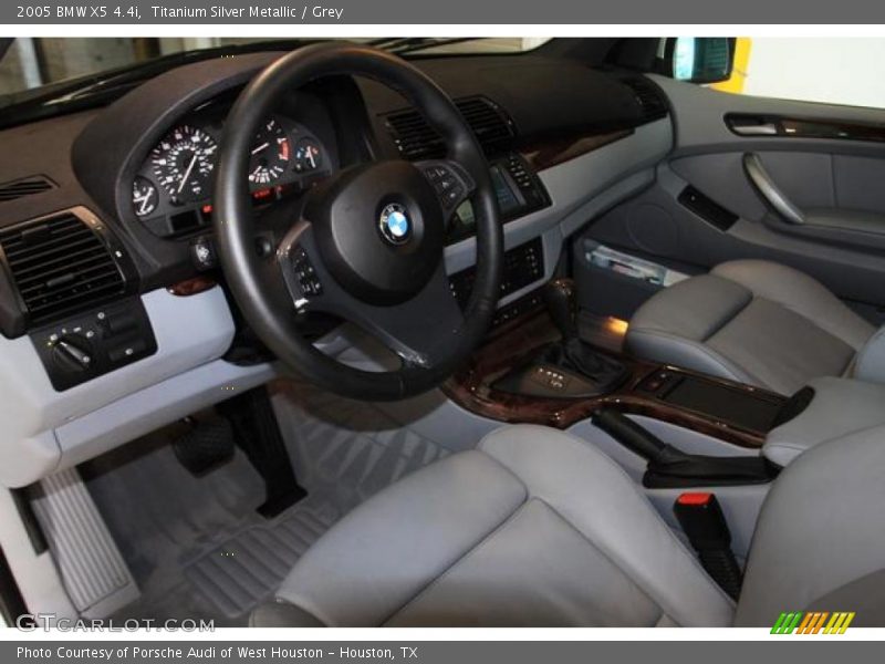Titanium Silver Metallic / Grey 2005 BMW X5 4.4i
