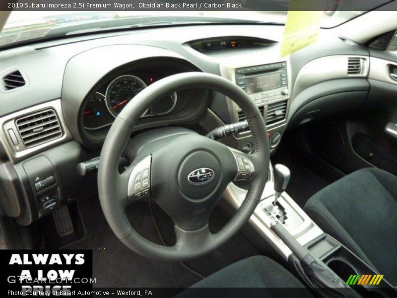 Obsidian Black Pearl / Carbon Black 2010 Subaru Impreza 2.5i Premium Wagon