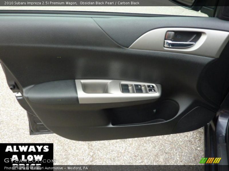Obsidian Black Pearl / Carbon Black 2010 Subaru Impreza 2.5i Premium Wagon