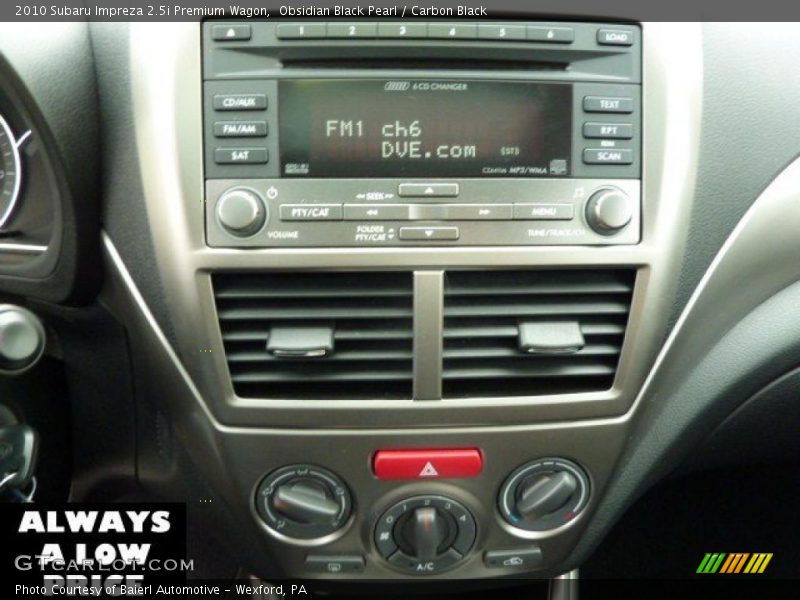 Obsidian Black Pearl / Carbon Black 2010 Subaru Impreza 2.5i Premium Wagon