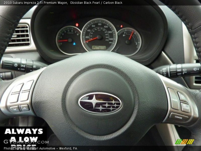 Obsidian Black Pearl / Carbon Black 2010 Subaru Impreza 2.5i Premium Wagon