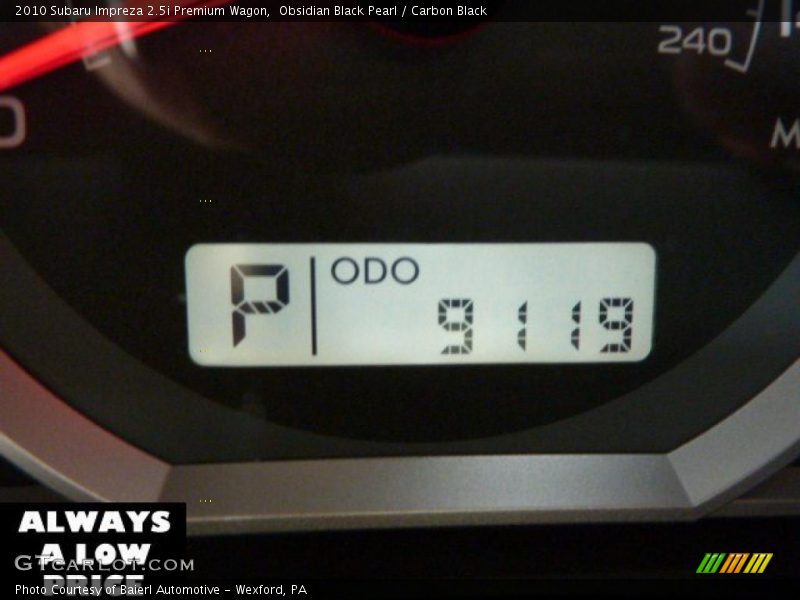 Obsidian Black Pearl / Carbon Black 2010 Subaru Impreza 2.5i Premium Wagon