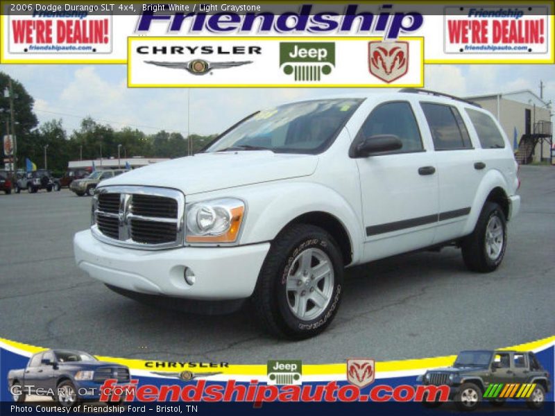 Bright White / Light Graystone 2006 Dodge Durango SLT 4x4