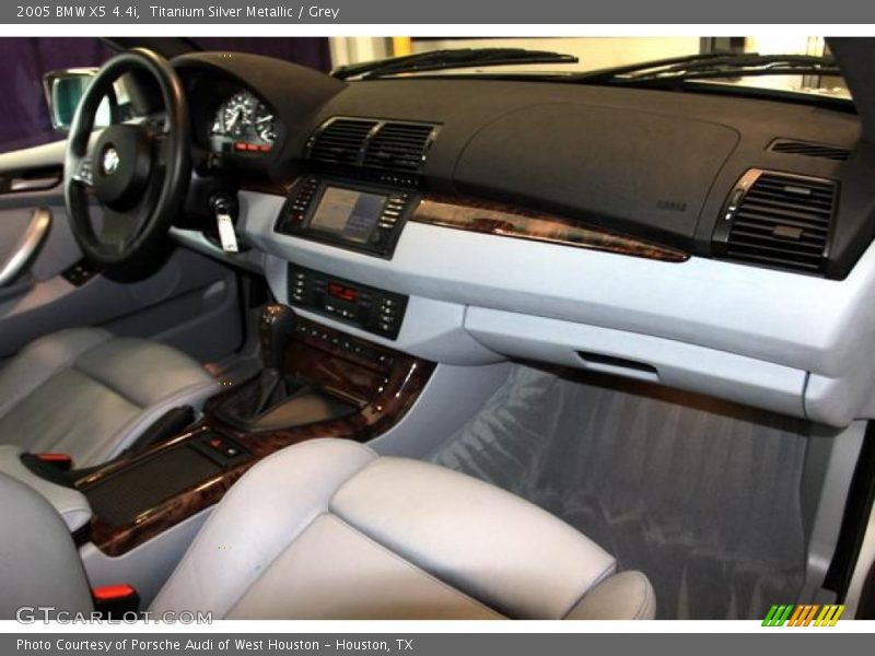 Titanium Silver Metallic / Grey 2005 BMW X5 4.4i