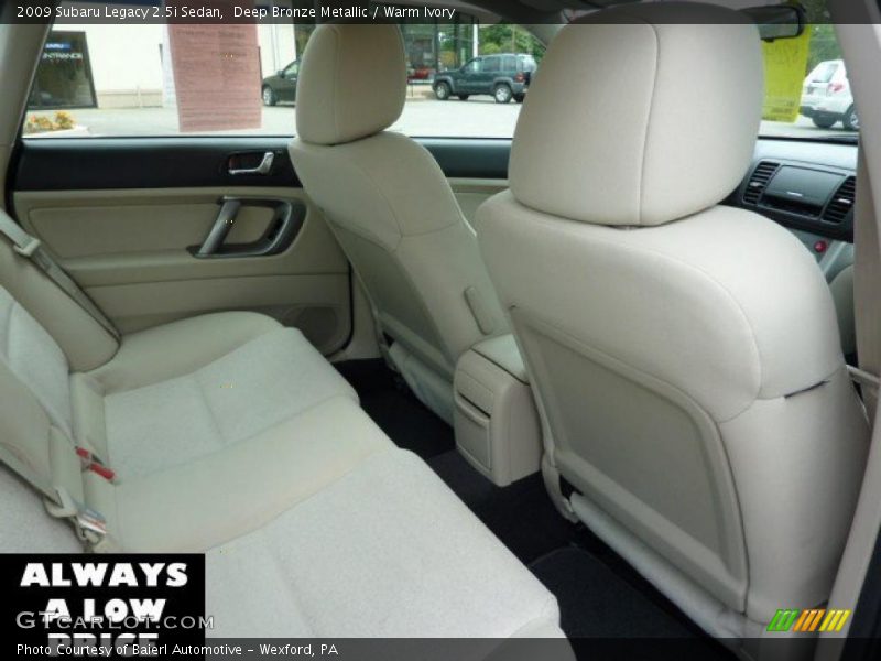 Deep Bronze Metallic / Warm Ivory 2009 Subaru Legacy 2.5i Sedan