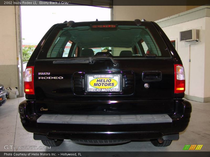 Ebony Black / Gray 2002 Isuzu Rodeo LS