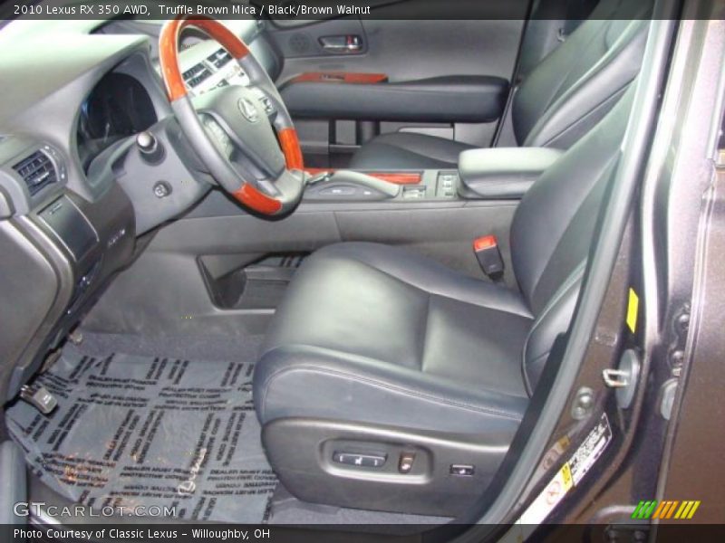 Truffle Brown Mica / Black/Brown Walnut 2010 Lexus RX 350 AWD