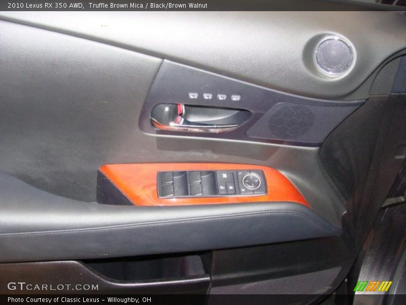 Truffle Brown Mica / Black/Brown Walnut 2010 Lexus RX 350 AWD