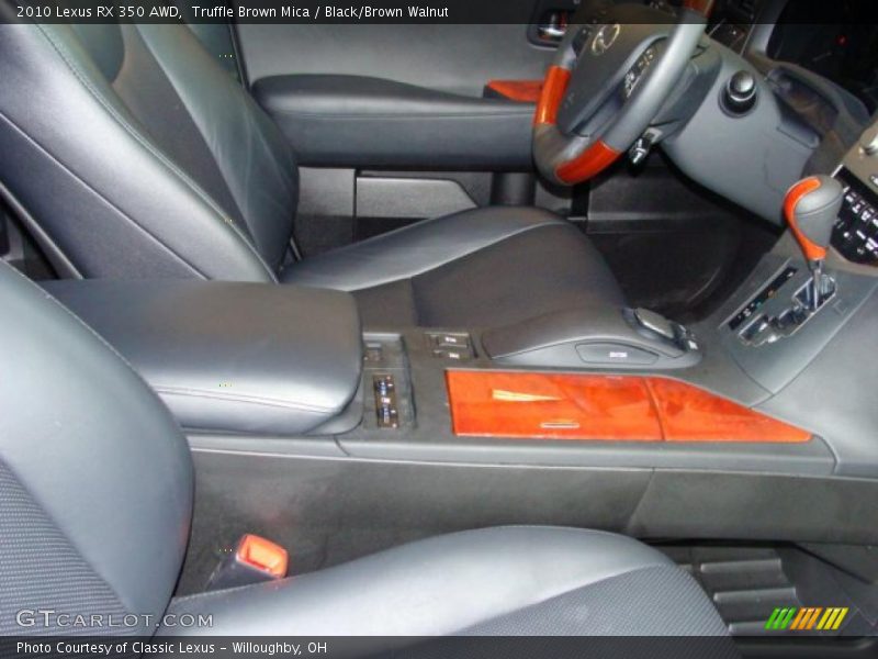 Truffle Brown Mica / Black/Brown Walnut 2010 Lexus RX 350 AWD