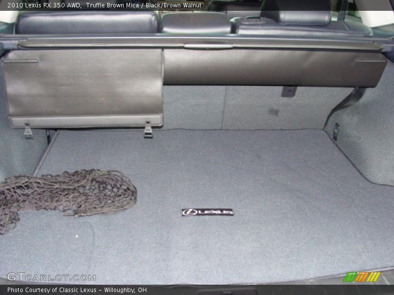 Truffle Brown Mica / Black/Brown Walnut 2010 Lexus RX 350 AWD