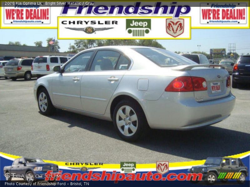 Bright Silver Metallic / Gray 2008 Kia Optima LX