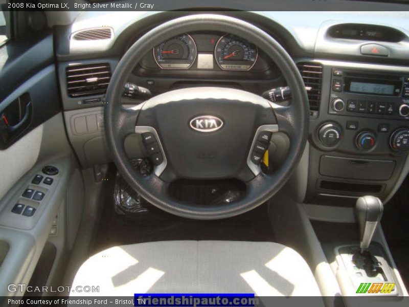 Bright Silver Metallic / Gray 2008 Kia Optima LX
