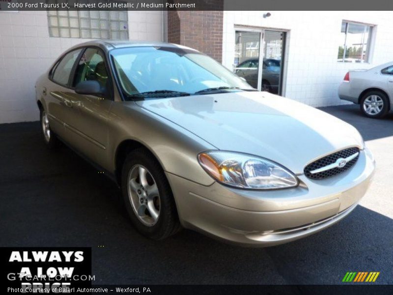 Harvest Gold Metallic / Medium Parchment 2000 Ford Taurus LX