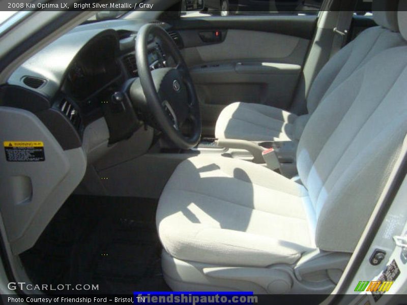 Bright Silver Metallic / Gray 2008 Kia Optima LX