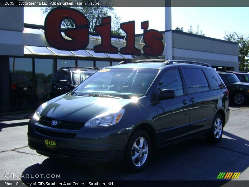 Aspen Green Pearl / Taupe 2005 Toyota Sienna LE