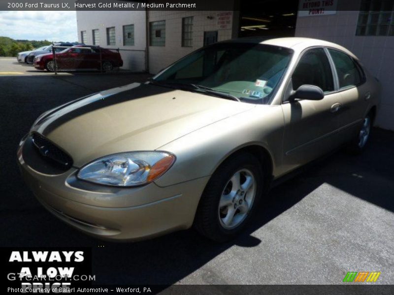 Harvest Gold Metallic / Medium Parchment 2000 Ford Taurus LX