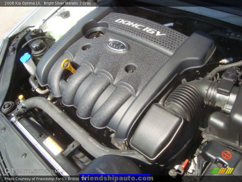 Bright Silver Metallic / Gray 2008 Kia Optima LX