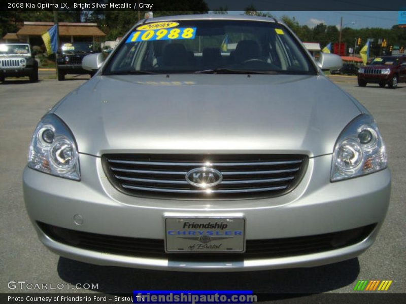 Bright Silver Metallic / Gray 2008 Kia Optima LX