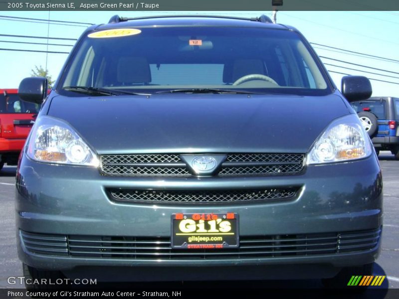 Aspen Green Pearl / Taupe 2005 Toyota Sienna LE