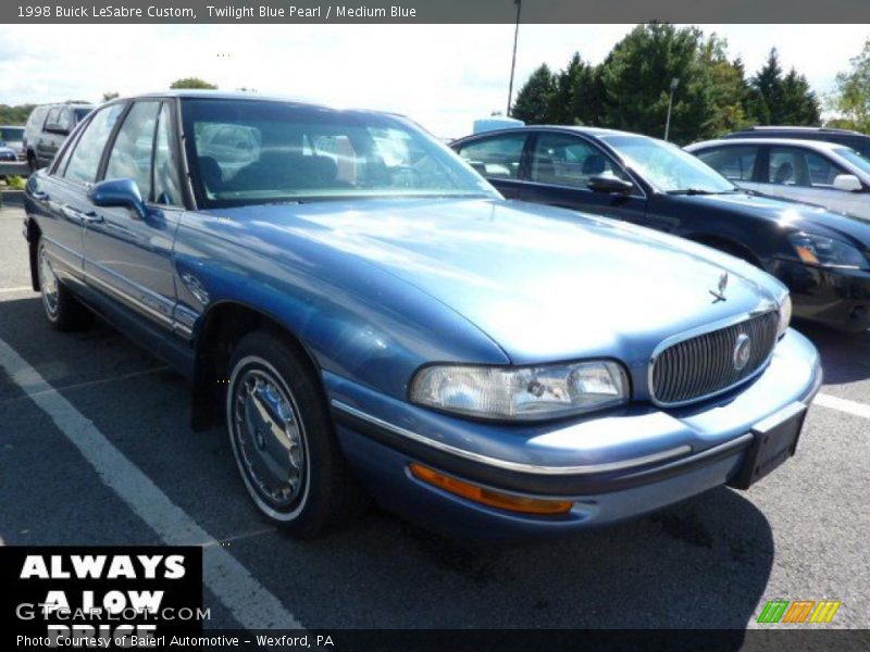Twilight Blue Pearl / Medium Blue 1998 Buick LeSabre Custom