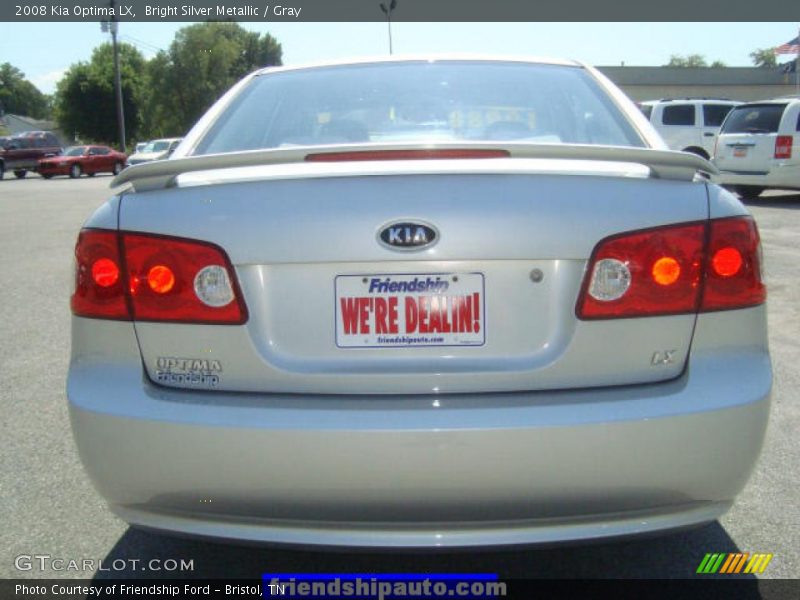 Bright Silver Metallic / Gray 2008 Kia Optima LX