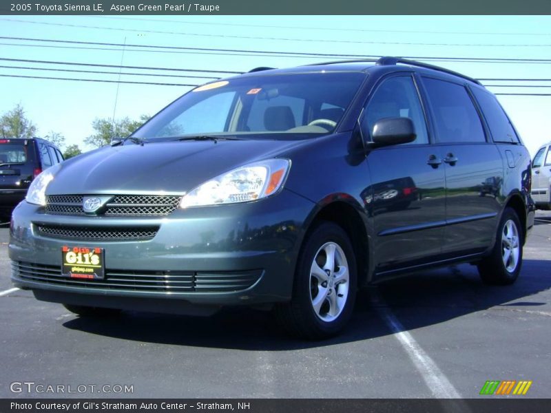 Aspen Green Pearl / Taupe 2005 Toyota Sienna LE